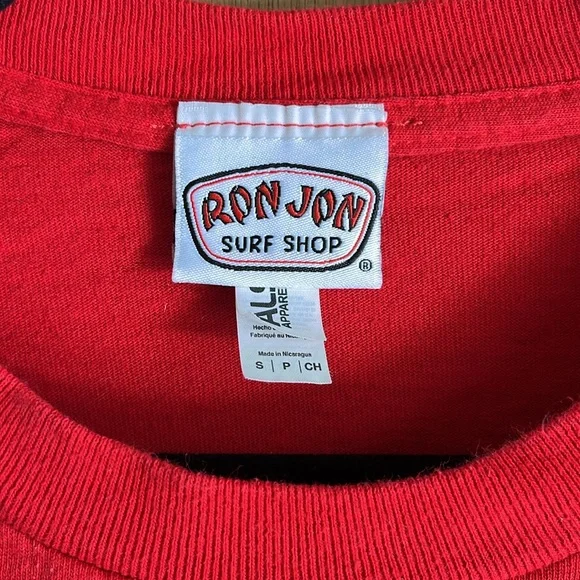 Ron Jon Surf Shop Woman’s Red Short Sleeve Tee - Picture 2 of 3